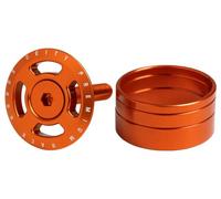 Deity crosshair headset cap kit 1 1 8 orange