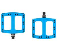Deity deftrap flat pedals blue