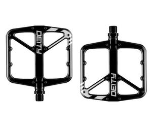 Deity supervillain flat pedals black