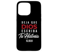 Deja Que Dios Escriba Tu Historia Versículos de la Biblia Custodia per iPhone 15 Pro Max
