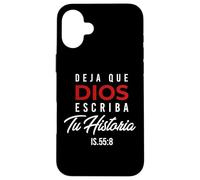 Deja Que Dios Escriba Tu Historia Versículos de la Biblia Custodia per iPhone 16 Plus