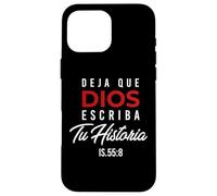 Deja Que Dios Escriba Tu Historia Versículos de la Biblia Custodia per iPhone 16 Pro Max