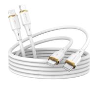 DEJIMAX Cavo Ricarica USB-C a USB-C, [2Pezzi 2M+2M] Cavo Tipo C QC 4.0 di Ricarica Veloce 60W PD, Cavo dati Premium USB-C Compatibile con iPhone 15+/MacBook/iPad/Switch/LG/Pixel/Android Type-C