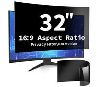 DEJIMAX Pellicola protettiva per la privacy del computer, per monitor curvi da 32 pollici (81 cm), antiriflesso e filtro per la luce blu, schermo HD anti-spia con cura degli occhi per widescreen 16:9