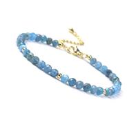 DEJIN Ametista Granato Arcobaleno Fluorite Corniola Apatite Spinello Nero 4mm Gemma Naturale Perline Braccialetti Per Le Donne Regalo, Pietra