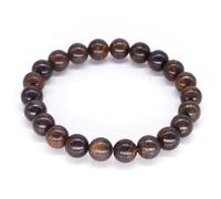 DEJIN Braccialetti da uomo e donna con cristalli da 8 mm in pietra naturale blu sodalite/agata del Botswana/bronzite/quarzo trasparente/agata pazza/diaspro dalmata, regalo per gli amanti, Pietra