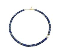 DEJIN Collana girocollo da donna con perle naturali d'acqua dolce e tormalina, Pietra