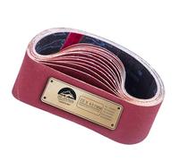 DeJivsin 15 Nastri Abrasivi, 75 x 457 mm, Grana 80/120/150/240/400, per Levigatrice a Nastro, Carta Abrasiva per Lucidare, Limare, Levigare, Set di Nastri Abrasivo Mix pack per Levigatrici a Nastro
