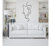 DEKADRON Arte da parete in metallo, 2 facce, arte da parete in metallo, decorazione d'interni, decorazione da parete, arte minimalista (50,8 cm larghezza x 116,8 cm altezza / 51x117 cm)