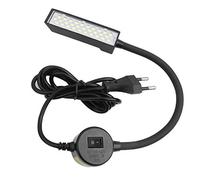 Dekaim Luce a 30 LED per Macchina da Cucire Regolabile, Interruttore di Base Magnetico per Luce di Lavoro per Macchina da Cucire, Braccio a Collo di Cigno Flessibile Magnetico(Euro Plug 220V)