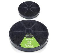 DEKAROX - 2 filtri al carbone attivo, diametro 175 mm, per Respekta MIZ0031 MIZ 0031 PKM C04 CF100, set per cappa aspirante