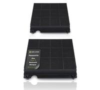 DEKAROX 2 filtri al carbone attivo per Elica Model 15 Whirlpool Bauknecht 484000008575 AEG Electrolux 902980045/6 per cappa aspirante