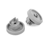 DEKAROX 2 rulli di ricambio inferiori per Miele 2372352, set di 2 ruote Ø 35 mm, resistenti al calore per cestello inferiore in lavastoviglie come Meteor Mondia Optima Novostar Senator Futura