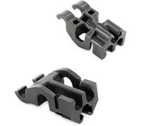 DEKAROX 2 x Set di cuscinetti per Whirlpool Bauknecht Ignis 481010600198 per piatti con spine pieghevoli in lavastoviglie