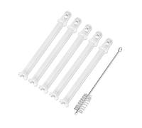 DEKAROX 5 tubi aspiranti per latte da 101 mm + spazzola per la pulizia DeLonghi 5313226701 per macchina da caffè macchina da caffè come EN520 Nespresso Latissima