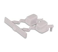 DEKAROX Cuffia per Whirlpool Bauknecht 481071425531 Indesit C00343986 in plastica bianca Reset Start Pulsante 66 x 41 x 19 mm per lavatrice come WAE WAK WA WM SuperEco Excellence