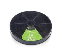 DEKAROX Filtro al carbone attivo 175 mm Ø per Respekta MIZ0031 MIZ 0031 PKM C04 CF100 per cappa aspirante