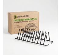 DEKAROX Inserti per cestello superiore per Bosch Siemens 12004140, set da 2 pezzi di punte pieghevoli, adatti per Logixx, Silence Plus, Serie 4, Serie 6, Avantixx, Maxx