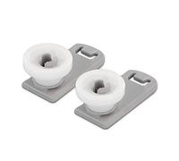 DEKAROX Rotolo di cestello superiore con supporto, set di 2 pezzi di ricambio per Miele 7649011, 2 rotoli di cestello con diametro di 22 mm, 47 mm, lunghezza per cassetto posate, cestello superiore