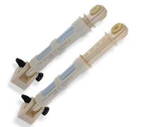 DEKAROX Set di 2 ammortizzatori 120 N per Candy Hoover Rosieres Zerowatt Otsein 49043541 ammortizzatori 265/182 mm, foro 11 mm, ammortizzatori per lavatrice e asciugatrice