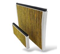 DEKAROX Set di 2 filtri ai carboni attivi, compatibili con Bosch Siemens 11041790 11018700 17000965, filtro antiodore Clean Air Plus, 2 pezzi