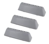 DEKAROX Set di 3 nervature per Whirlpool Bauknecht 48011104079 Indesit C00311134 180 x 55 x 50 mm, in plastica, 13 fori per lavatrice