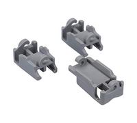 DEKAROX Set di 3 supporti per cesti superiori per Bosch Siemens Neff 418674 00418674 Privileg 02928612 in plastica robusta di colore grigio con facile montaggio per lavastoviglie