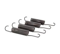 DEKAROX Set di 4 molle compatibili con Miele 417689 molla di trazione 25 mm Ø 165 mm lunghezza in metallo per tamburo tamburo in lavatrice come Meteor Mondia Aurin Superior EcoLine EuroStar Brillant