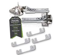 DEKAROX Set di cerniere per porta Bosch Siemens Neff Constructa 00268698 268698 per frigorifero congelatore