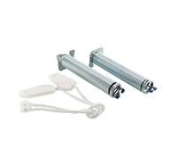 DEKAROX Set di molle di cerniera per porta Bosch Siemens Neff 754867 00754867 - Kit di riparazione con 2 molle e 2 corde con istruzioni di montaggio e adesivo "R" per lavastoviglie come EG522O Maxx