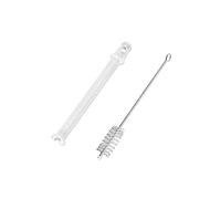 DEKAROX Tubo aspiralatte 101 mm + spazzola per pulizia DeLonghi 5313226701 per macchina da caffè macchina da caffè come EN520 Nespresso Latissima