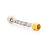 DEKAROX Tubo flessibile per doccia, 100 mm, 3/8" IG x 3/8" AG, flessibile per rubinetto, raccordo acqua
