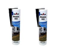 Dekaseal Nero 310mL Sigillante Adesivo Silicone Camper 8936 2 Articoli