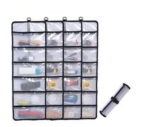 DEKAYAKER Grande borsa portautensili, organizer espandibile a 6 tasche per attrezzi e attrezzi più lunghi, 89,9 x 31 cm, con tasche da 34,3 cm, in PVC impermeabile, confezione da 4