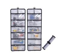 DEKAYAKER Grande borsa portautensili, organizer espandibile a 6 tasche per attrezzi e attrezzi più lunghi, 89,9 x 31 cm, con tasche da 34,3 cm, in PVC impermeabile, confezione da 2