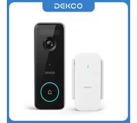 Dekco 5MP Ultra HD WiFi Videocitofono Campanello Telecamera esterna Rilevazione movimento PIR Audio bidirezionale IP66 Campanello per porta wireless Supporto Alex