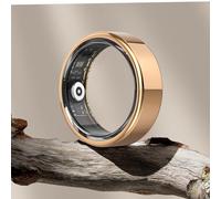 DEKELIFE 2024 Smart Ring Uomo Donna, Anello Smart Fitness Tracker con Frequenza Cardiaca, SpO2, Monitoraggio del Sonno, 20 Modalità Sport Impermeabil IP68 per Android e iOS, Misura 8, Oro