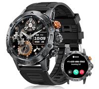 DEKELIFE Smartwatch Uomo con Chiamate, 1.53" IPS Always-On Display Orologio SmartWatch, 124 Modalità Sportive, Corsi di Fitness, 350 mAh IP68 Sonno/Cardiofrequenzimetro SpO2 Android iOS Nero Silicone