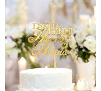 Dekha Dekhi Matrimonio Incarica Nomi Acrilico Cake Topper Charm Personalizzato