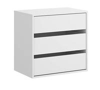 DEKIT GRUPO RIMOBEL Cassettiera per Interno Armadio, Legno ingegnerizzato, Bianco, 60x60x45cm