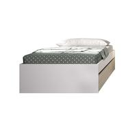 DEKIT GRUPO RIMOBEL Estraibile, Melammina, Bianco/Naturale, 40.3 x 99.8 x 194.8