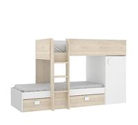 Rimobel DEKIT GRUPO Move Letto a castello, Melammina, Bianco, Doppio