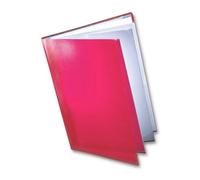 Dekko - Raccoglitore ad anelli formato A2, colore rosso (lampone), con 10 fogli