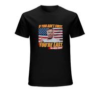 DEKKRYLABZAA Unisex T-Shirt Talladega Nights If You Aint First Youre LastFunny Vintage Gift for Men Black XL