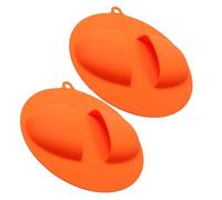 DEKKRYNFV 2 guanti in silicone resistenti al calore per grigliare cottura e manipolazione degli alimenti, con design ergonomico, facili da pulire, resistenti alle alte temperature