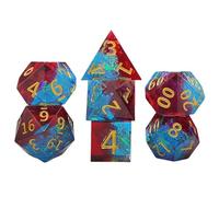 DEKKRYNFV 7pcs Cubo Poliedrico Della Resina Cubo Collezione Per Giochi Di Ruolo E Gioco D'azzardo Giochi RPG Gioco Da Tavolo Accessorio Per Giochi Di Ruolo