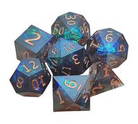 DEKKRYNFV 7pcs Cubo Poliedrico Della Resina Cubo Collezione Per Giochi Di Ruolo E Gioco D'azzardo Giochi RPG Gioco Da Tavolo Accessorio Per Giochi Di Ruolo