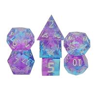 DEKKRYNFV 7pcs Cubo Poliedrico Della Resina Cubo Collezione Per Giochi Di Ruolo E Gioco D'azzardo Giochi RPG Gioco Da Tavolo Accessorio Per Giochi Di Ruolo