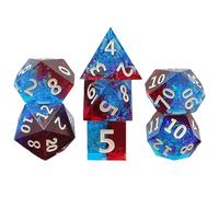 DEKKRYNFV 7pcs Cubo Poliedrico Della Resina Cubo Collezione Per Giochi Di Ruolo E Gioco D'azzardo Giochi RPG Gioco Da Tavolo Accessorio Per Giochi Di Ruolo