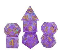 DEKKRYNFV 7pcs Cubo Poliedrico Della Resina Cubo Collezione Per Giochi Di Ruolo E Gioco D'azzardo Giochi RPG Gioco Da Tavolo Accessorio Per Giochi Di Ruolo